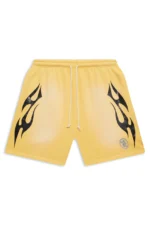 Hellstar Flame Shorts - Beige