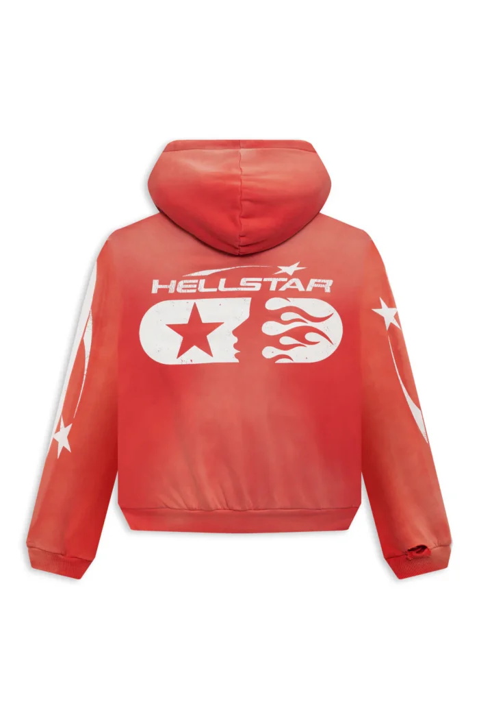 Hellstar Studios Zip Hoodie - Red