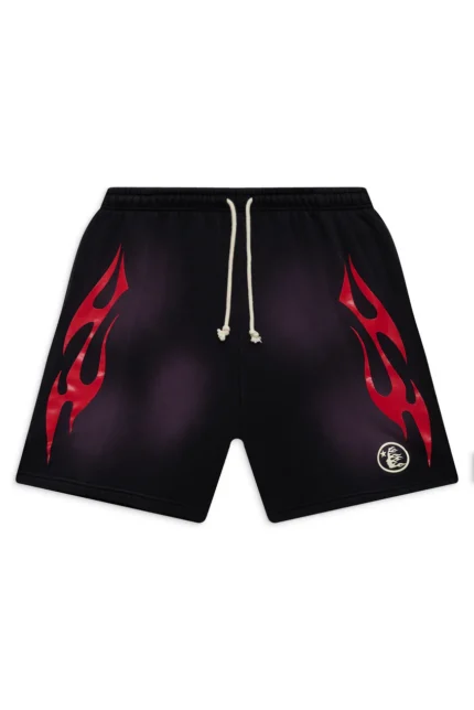 Hellstars Flame Shorts - Grey