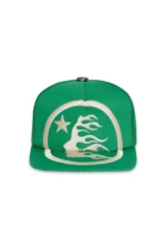 Green Hellstar Big Logo Trucker Snapback Hat