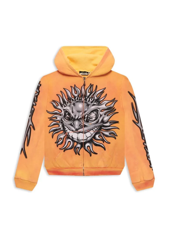 Hellstar Sun Zip-Up - Ornage