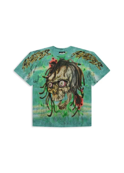 Hellstar Rasta Skull Tye-Dye T-Shirt