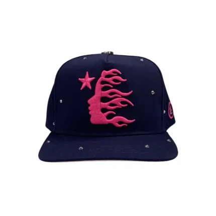 Hellstar Navy Rhinestone Snapback